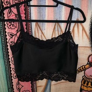 Brandy Melville lace black top
